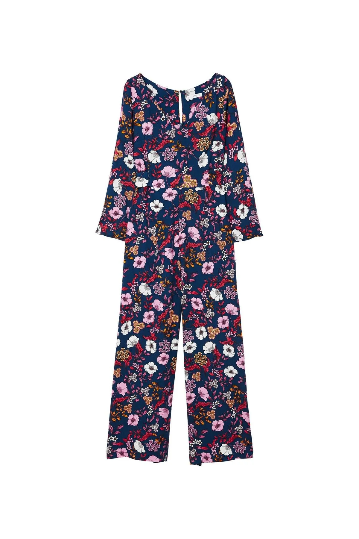 16164 Blue Floral Jumpsuit