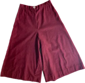 70s Brick Corduroy Culotte      w26