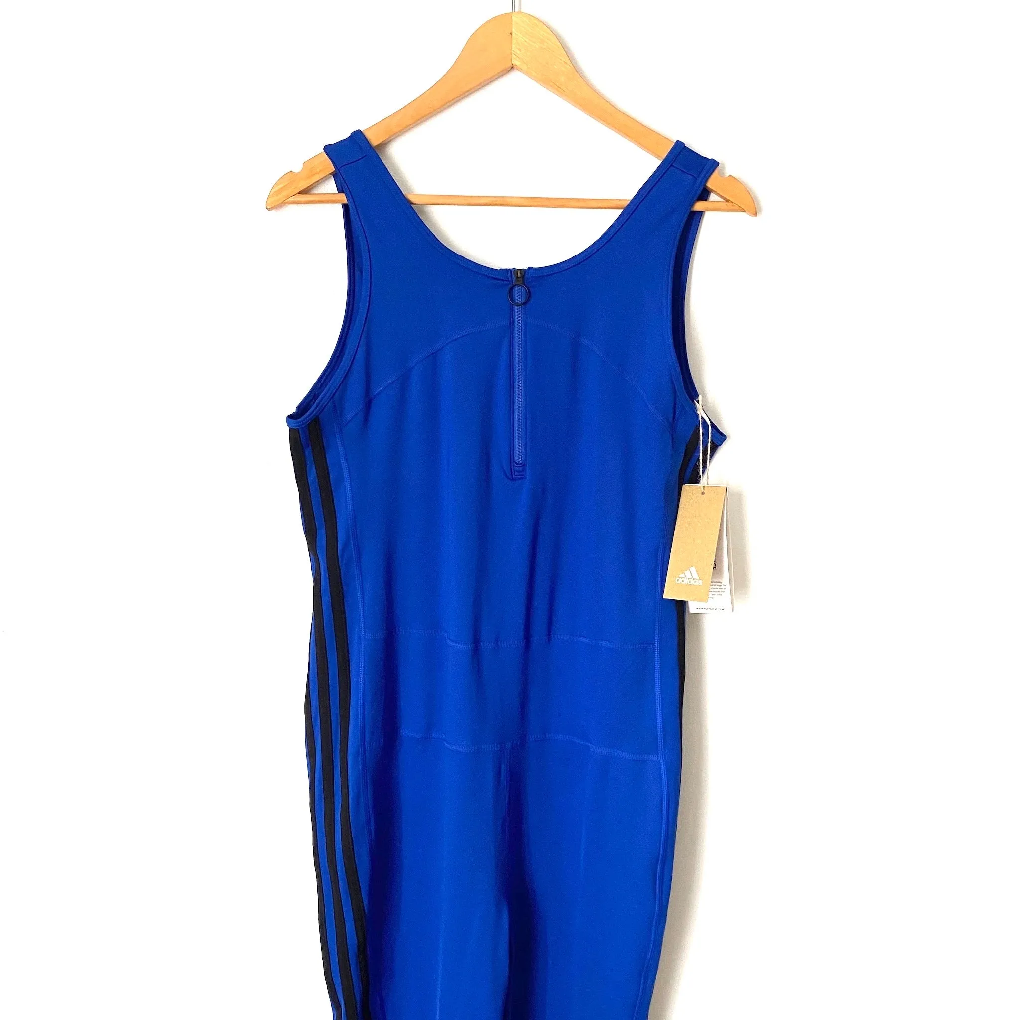 Adidas Blue/Black Side Stripe Bodysuit NWT- Size XL