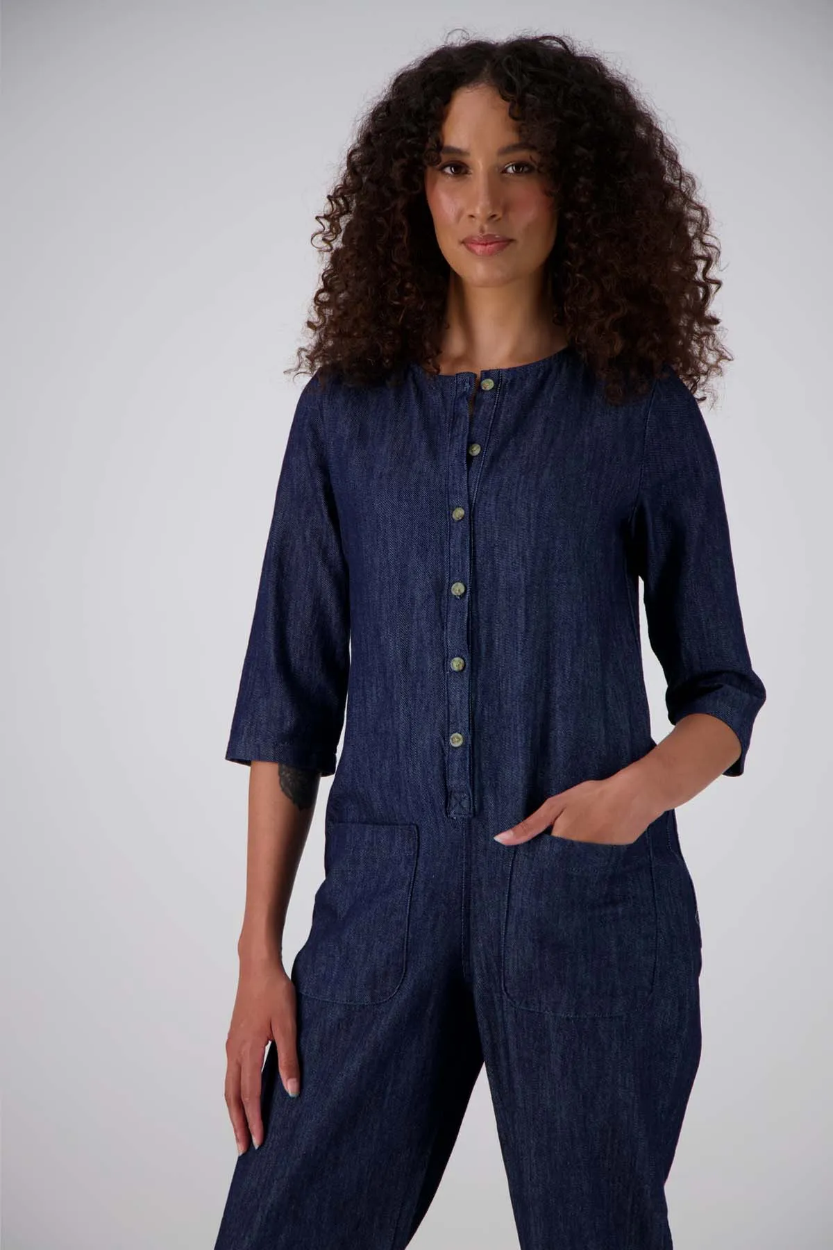 Artisan Jumpsuit Dark Wash Wash in Denim
