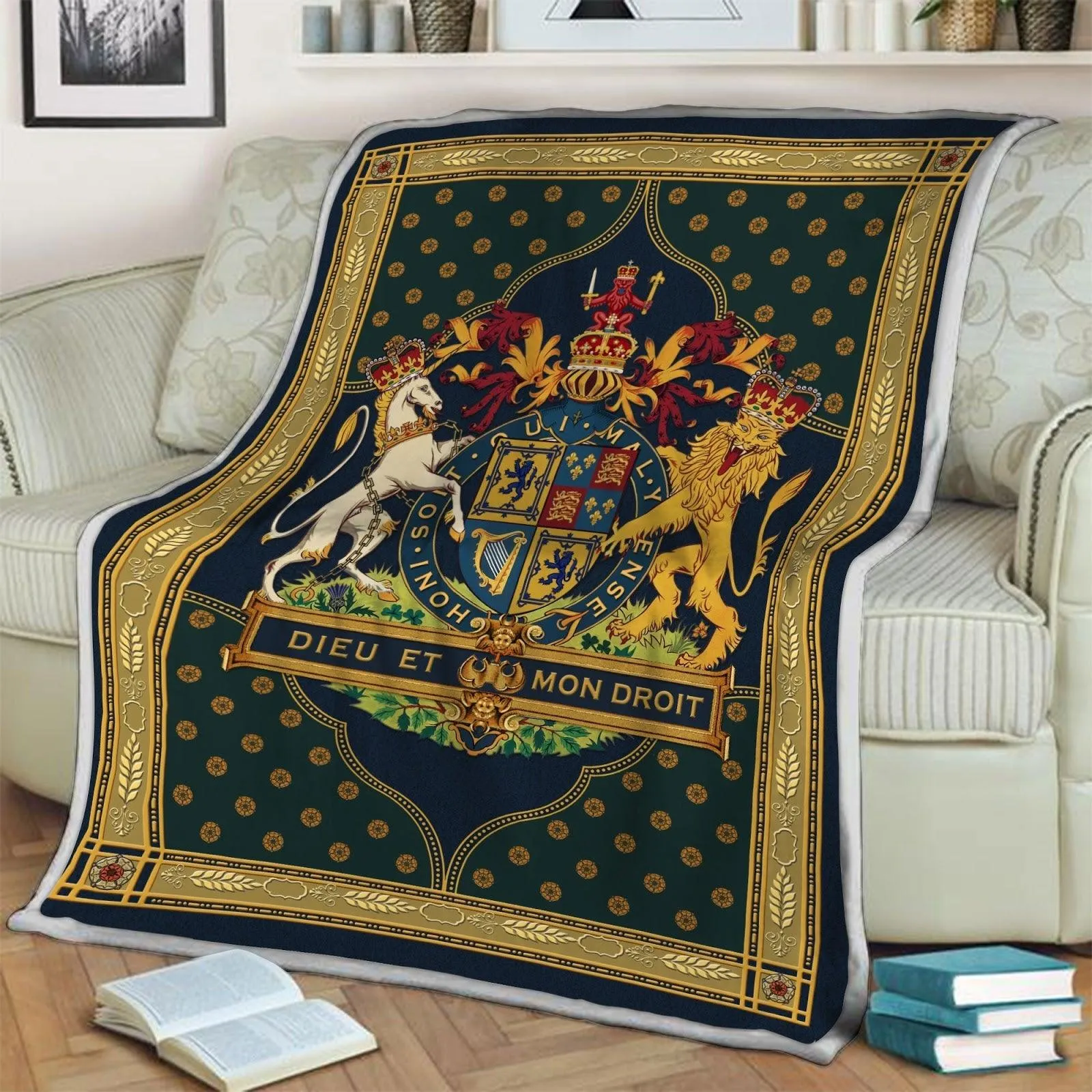 Blanket Stuart Coat of Arms