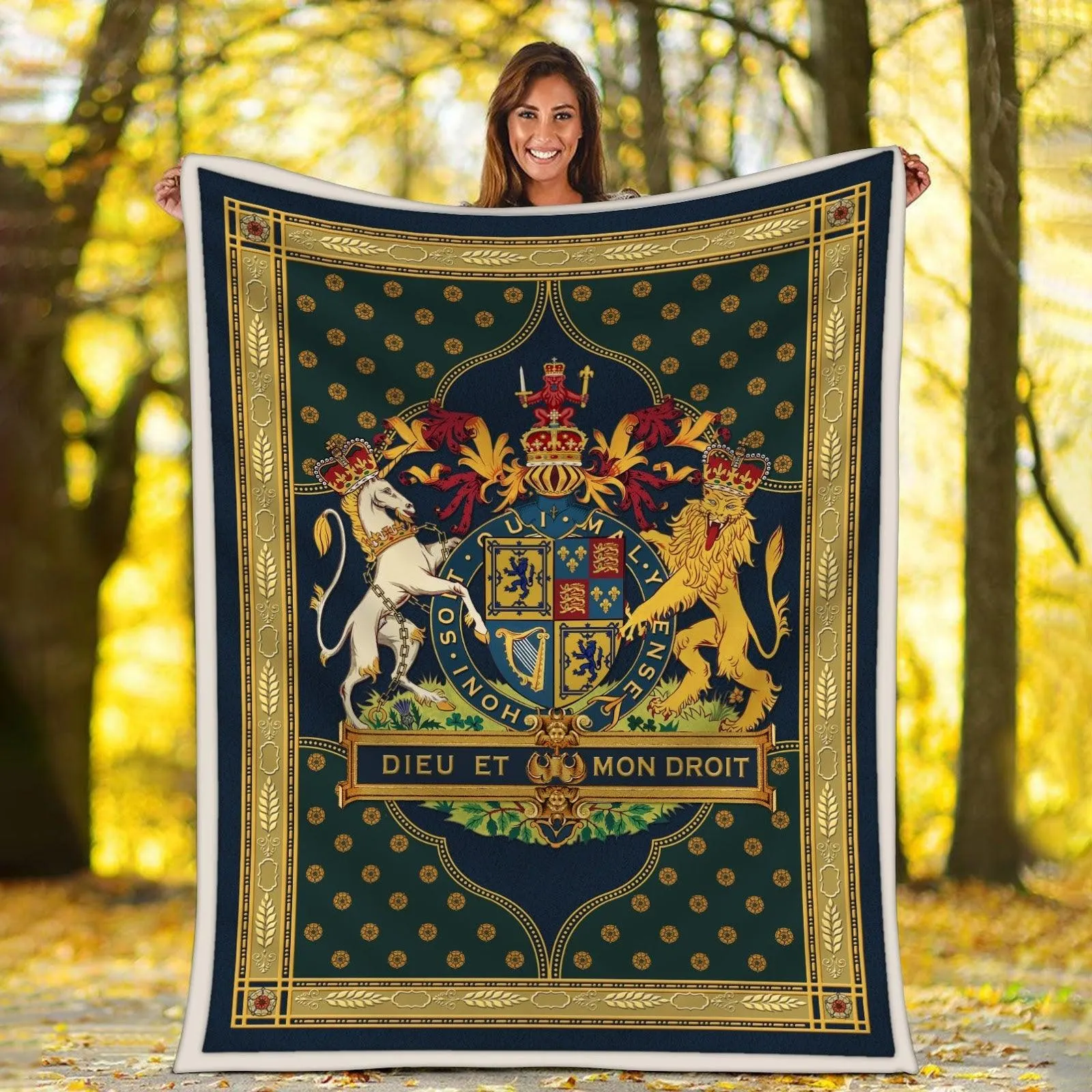 Blanket Stuart Coat of Arms