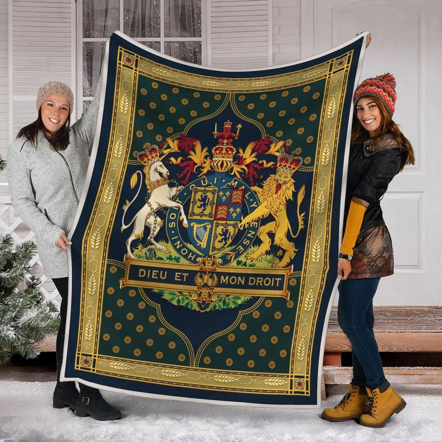 Blanket Stuart Coat of Arms