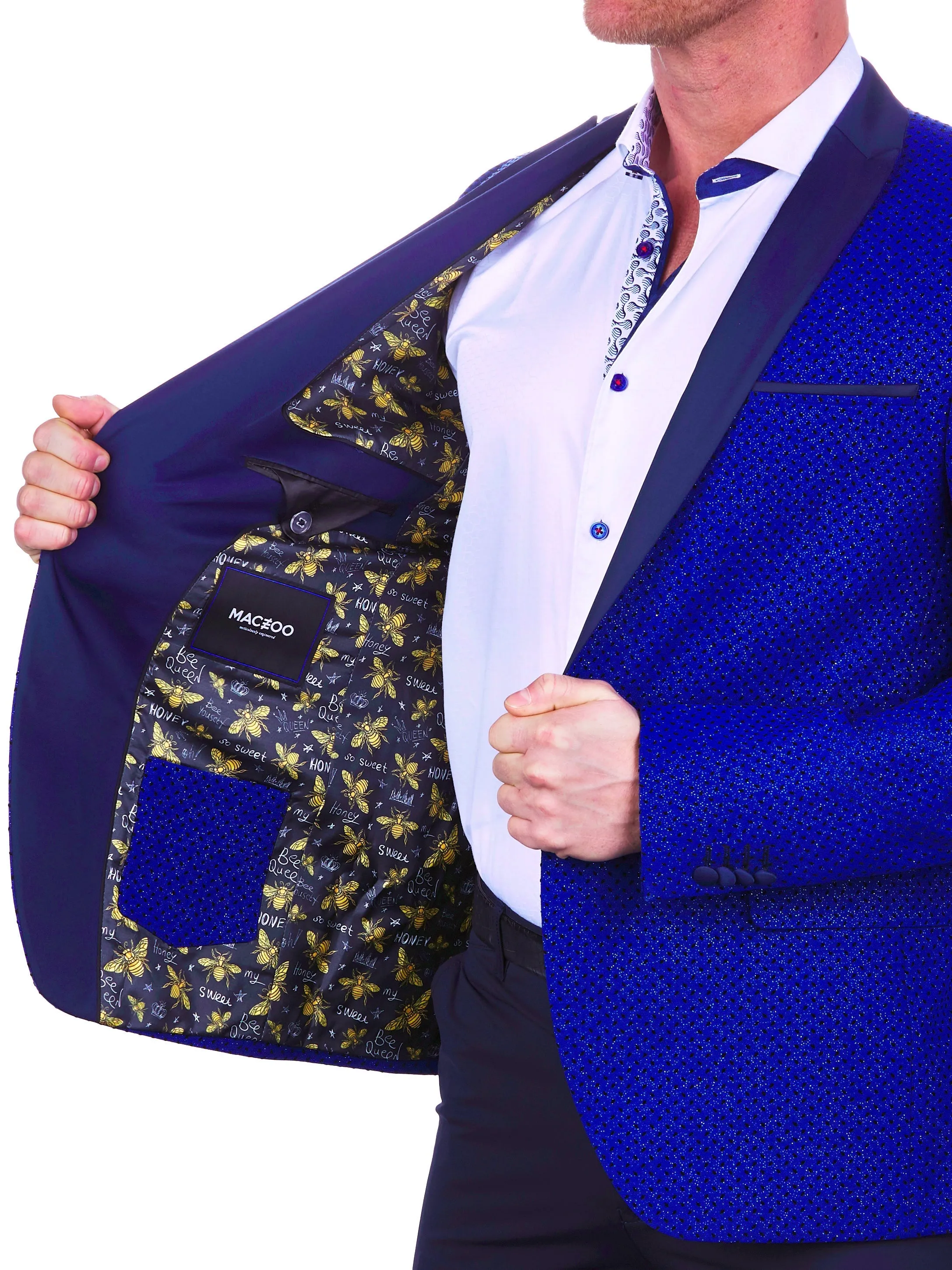 Blazer Tesla Flock dot Blue