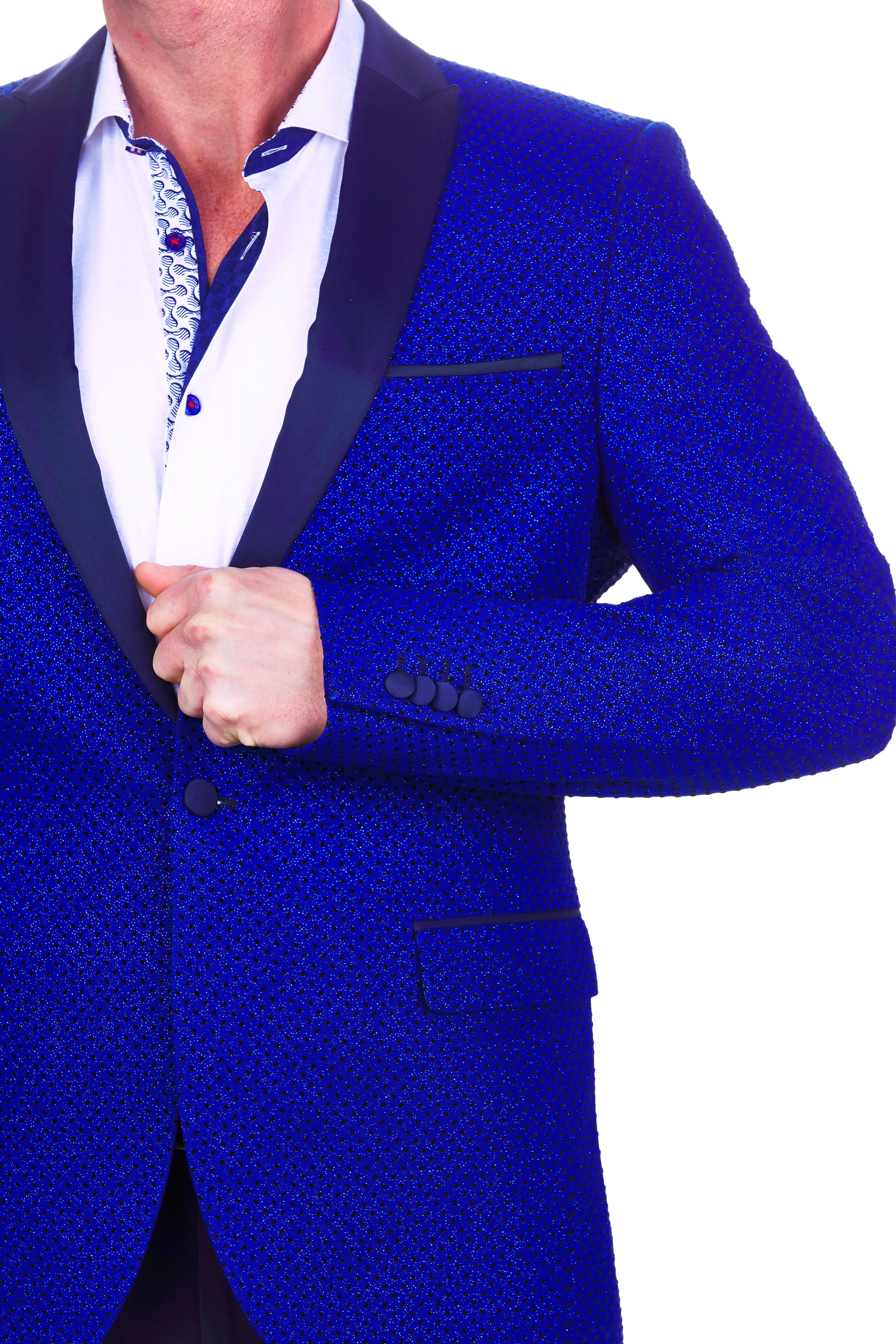 Blazer Tesla Flock dot Blue