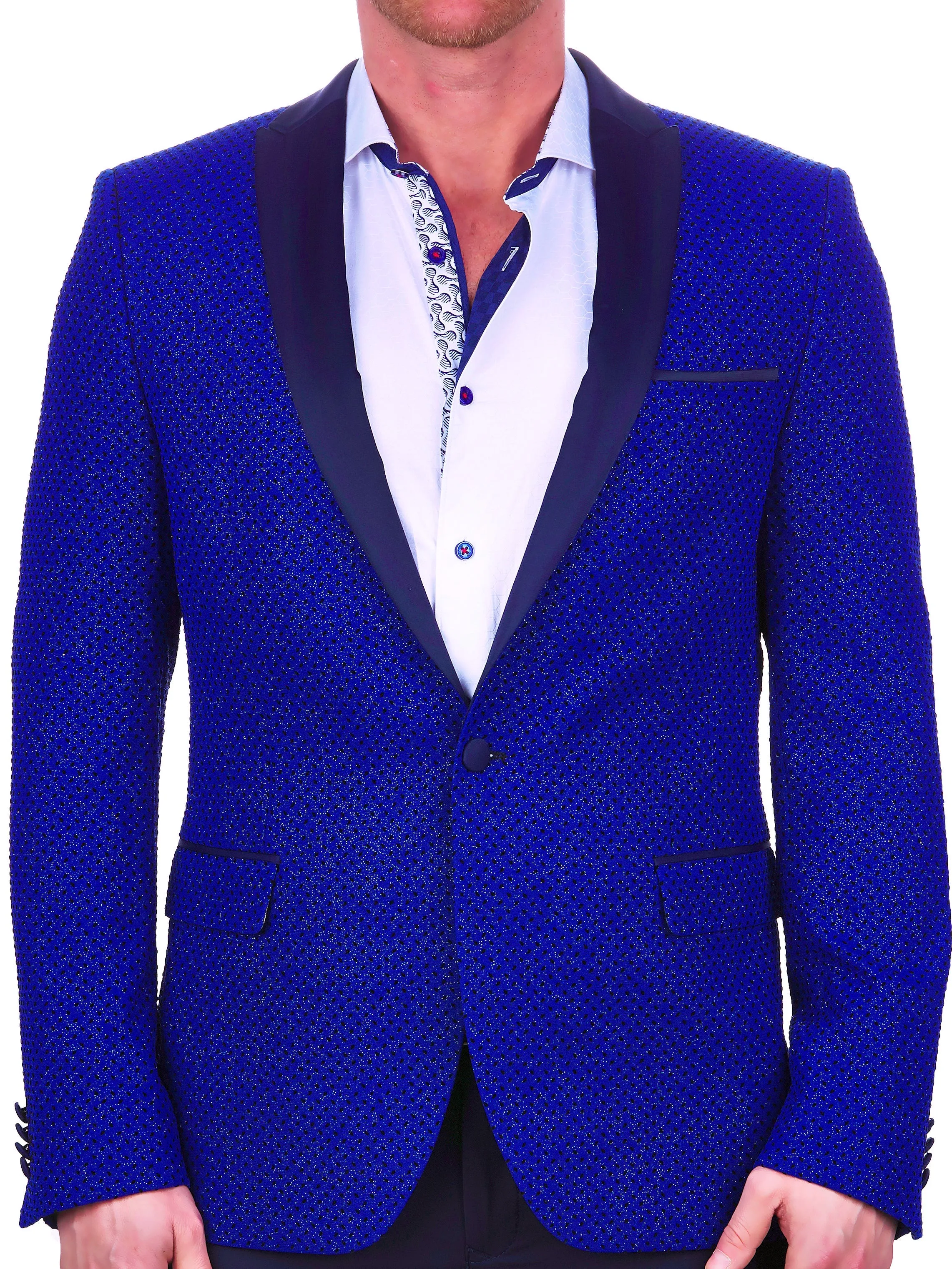 Blazer Tesla Flock dot Blue