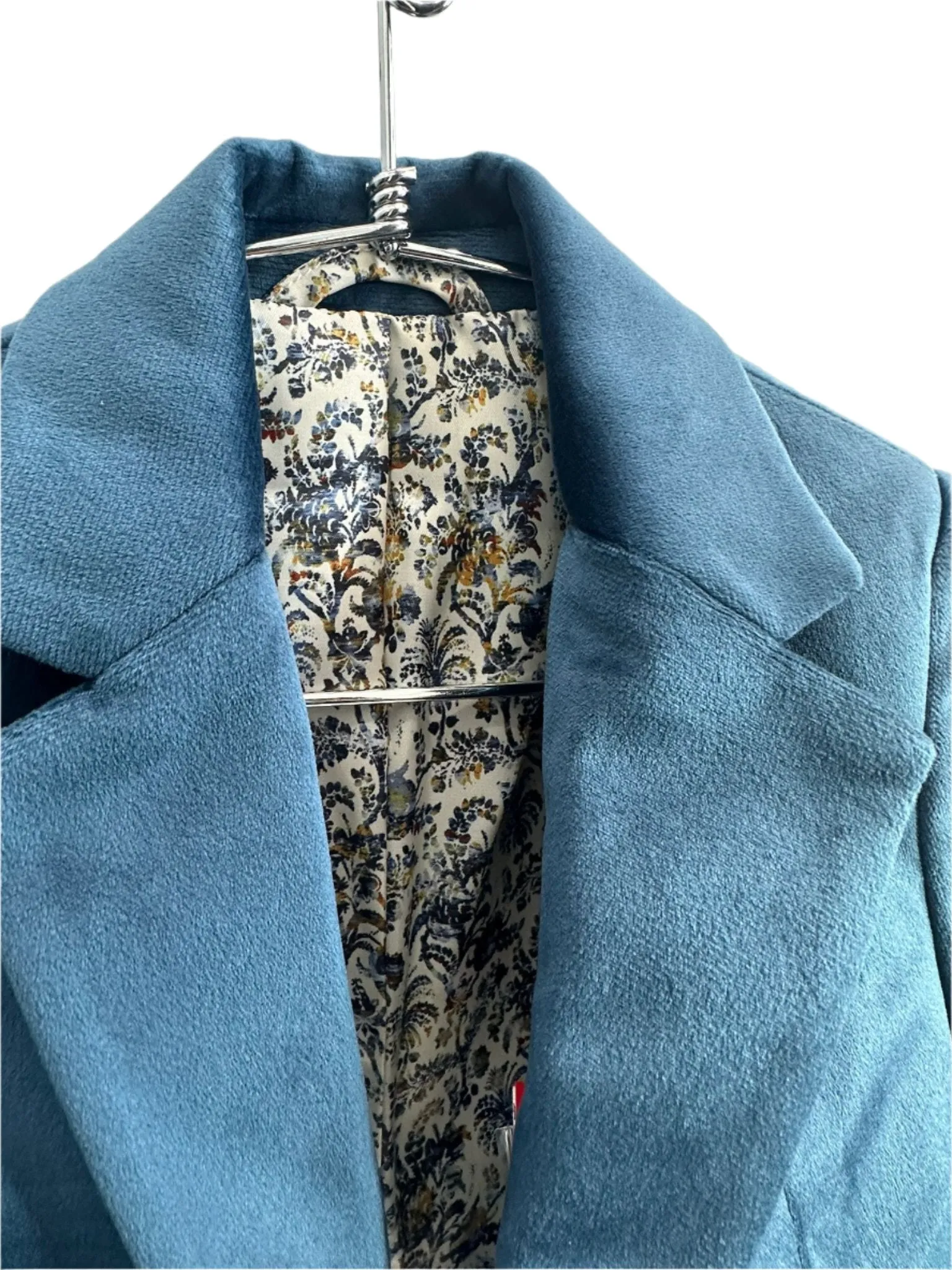 blazer velvet - denim blue