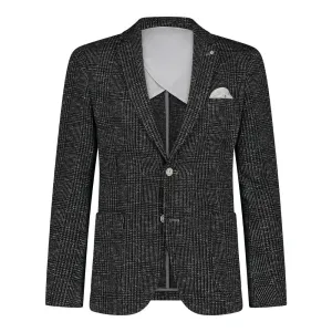 BLUE INDUSTRY Black Check Jacket