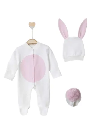 Bunny White & Pink Bodysuit