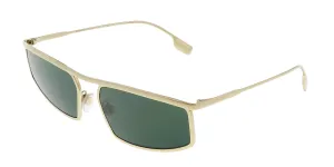 Burberry 0BE3129 110971 Ruby Light Gold Rectangular Full Rim Sunglasses