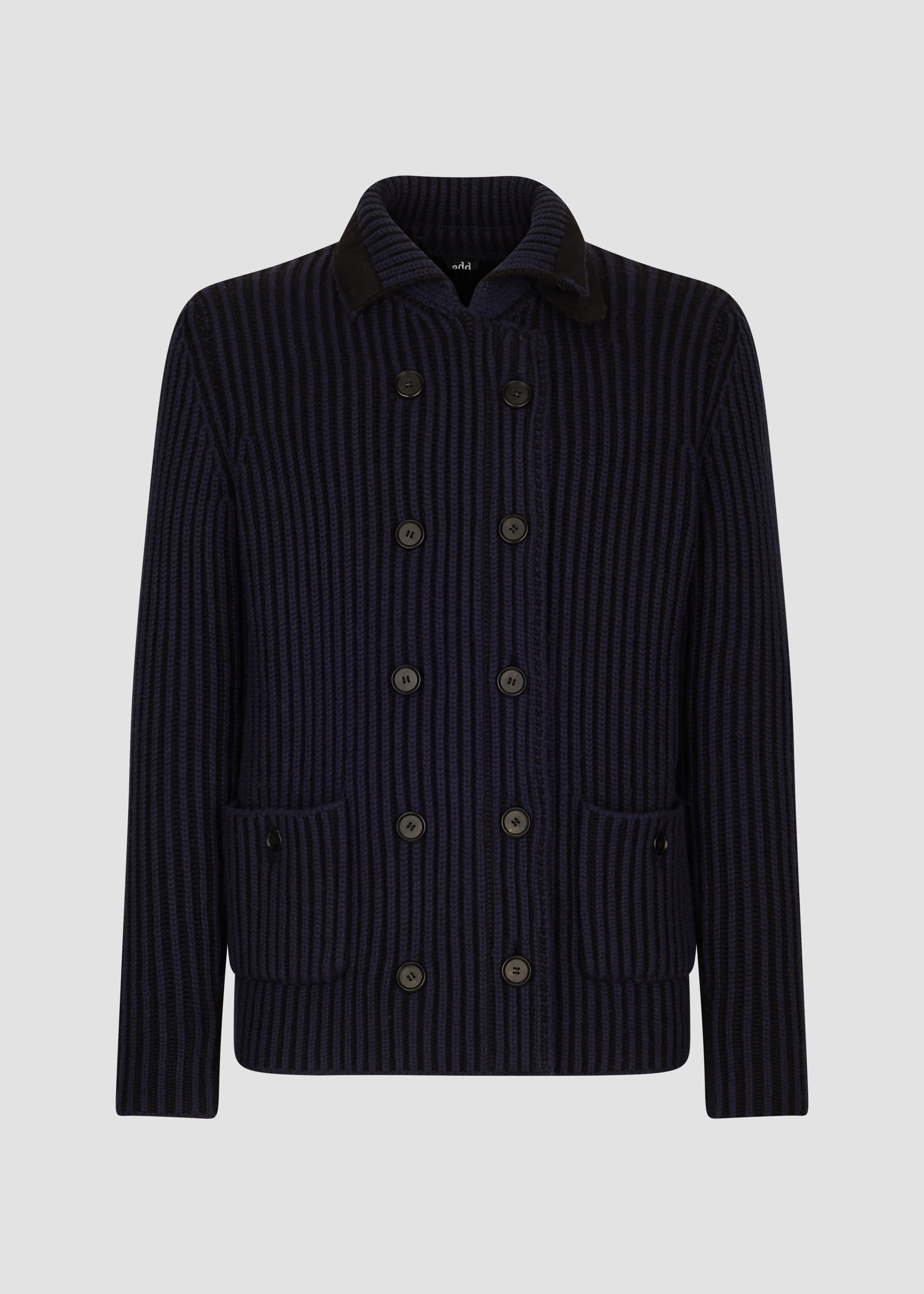 CARDIGAN IN DOUBLE SIDE RIB