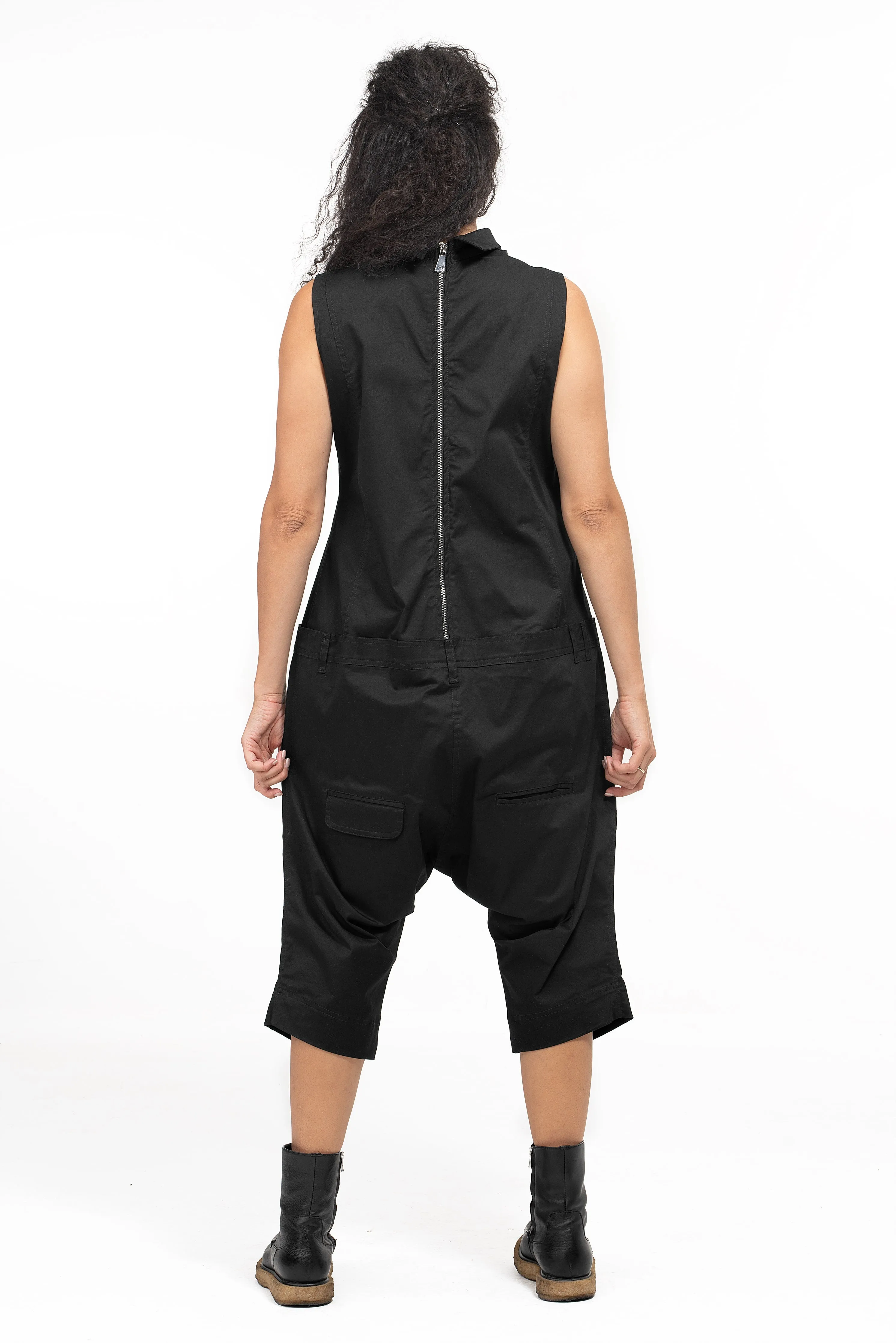 Casual Drop Crotch Jumpsuit Women's