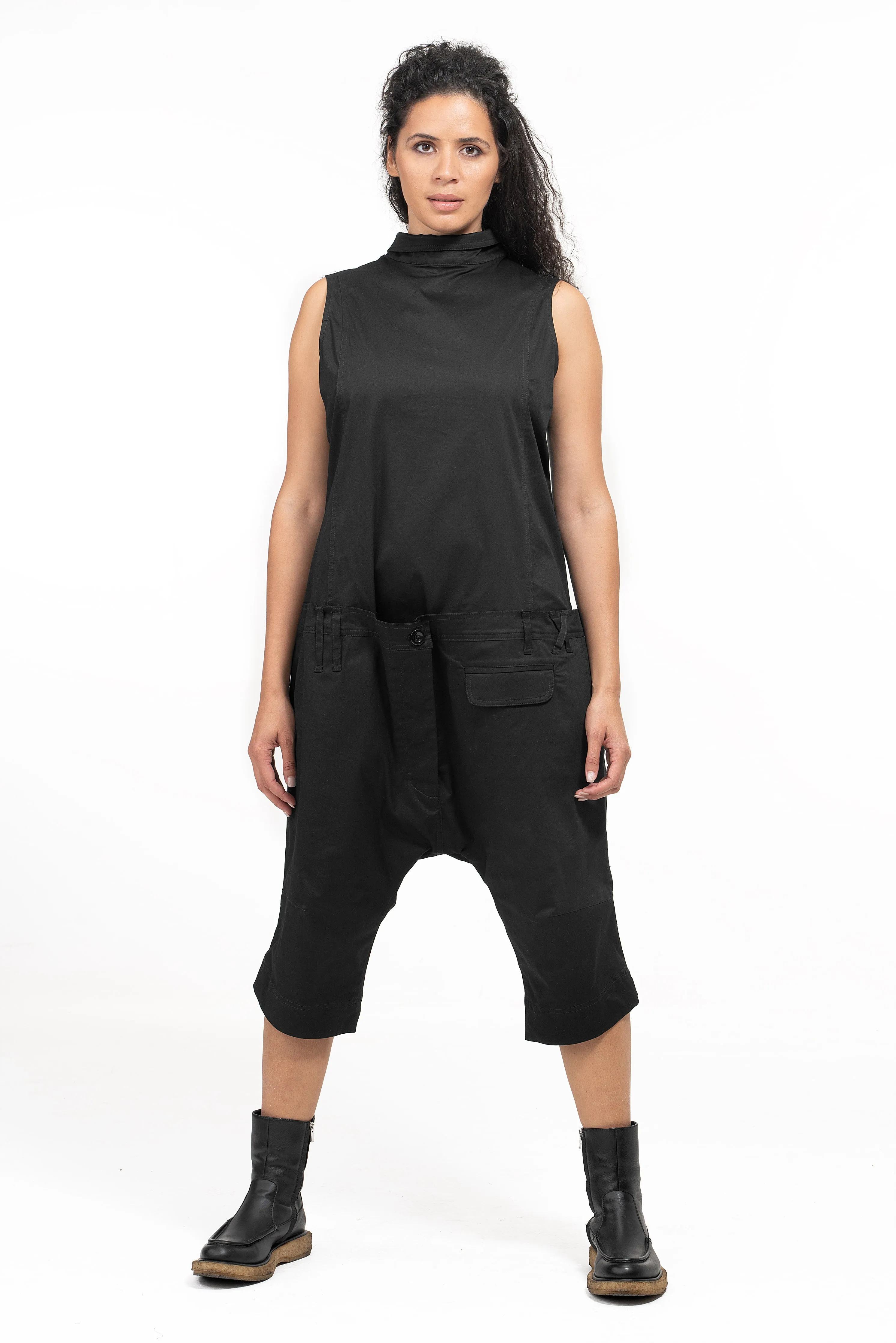 Casual Drop Crotch Jumpsuit Women's