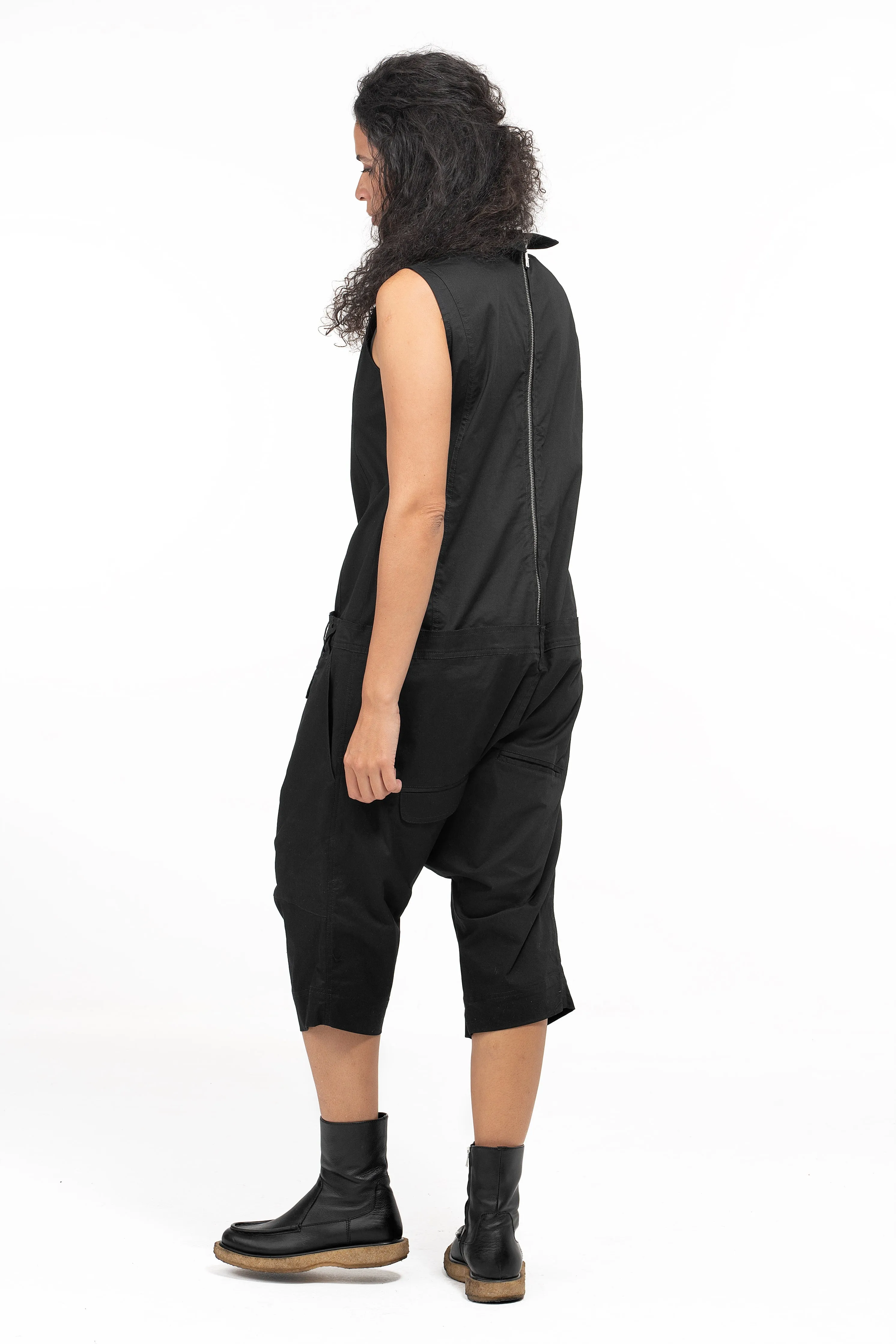 Casual Drop Crotch Jumpsuit Women's