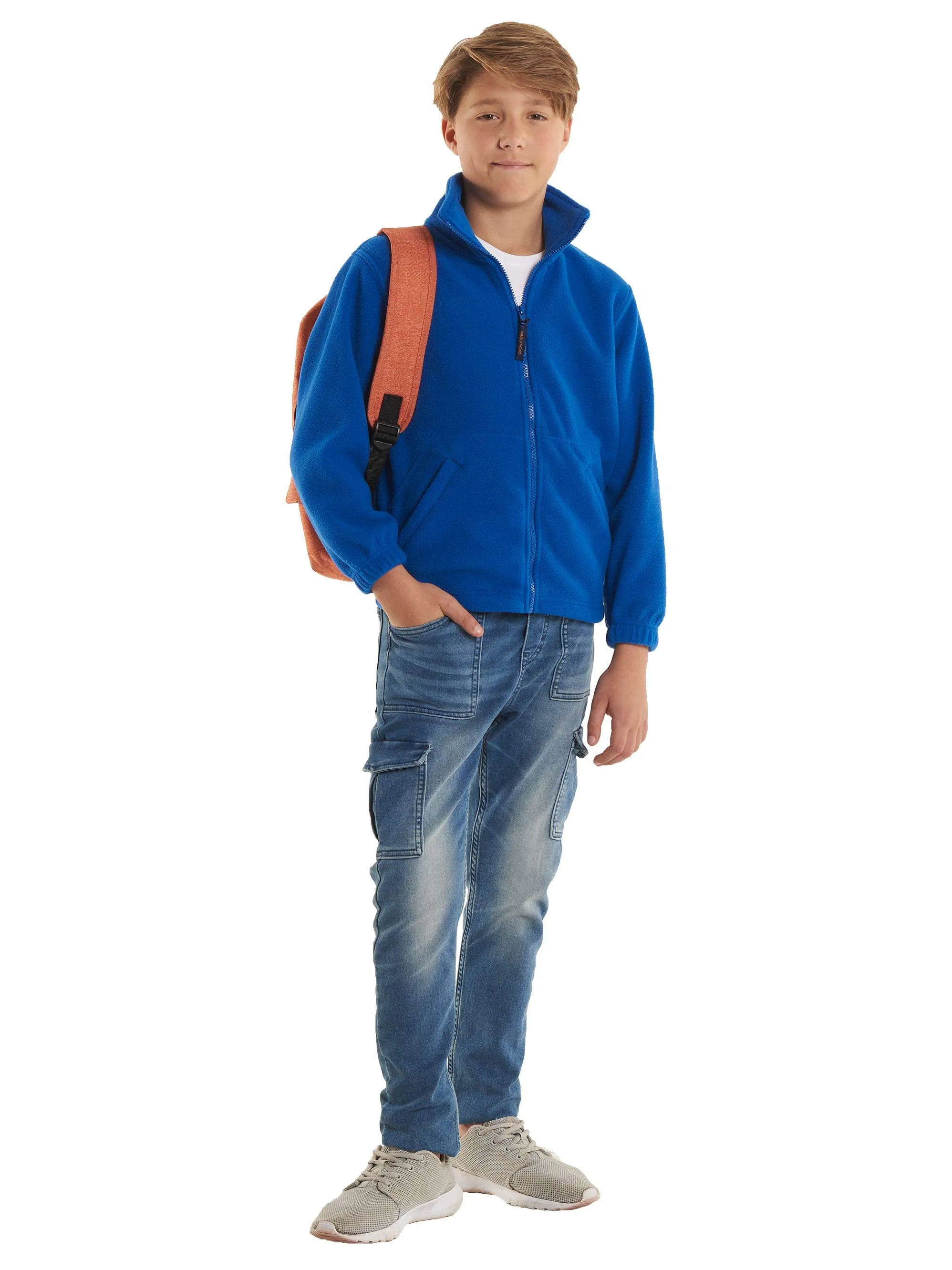 Childrens Classic Full Zip Fleece Jacket | Royal