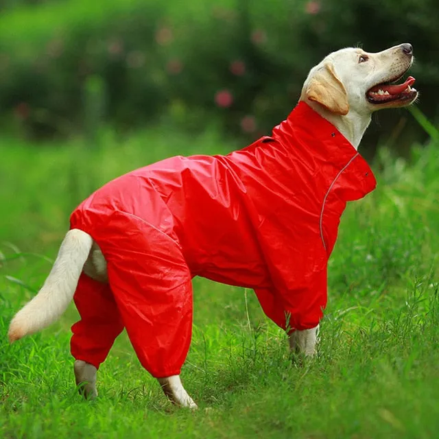Dog Waterproof Zipper Jumpsuit