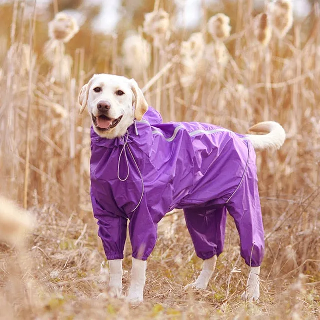 Dog Waterproof Zipper Jumpsuit