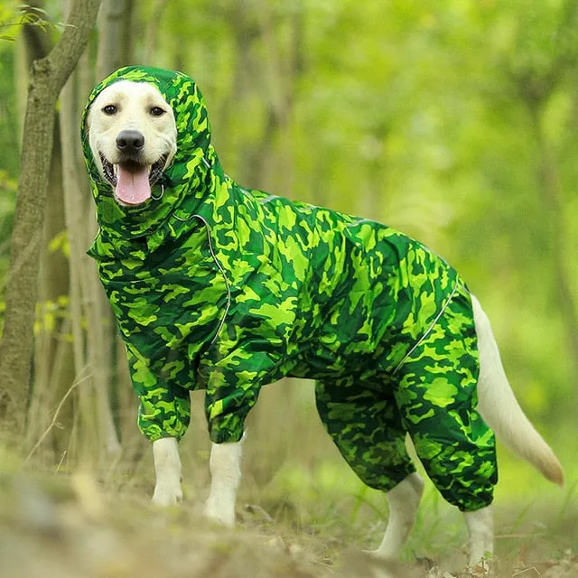 Dog Waterproof Zipper Jumpsuit