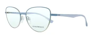 Emporio Armani 0EA1104 3319 Matte Light Blue & Silver Butterfly Eyeglasses