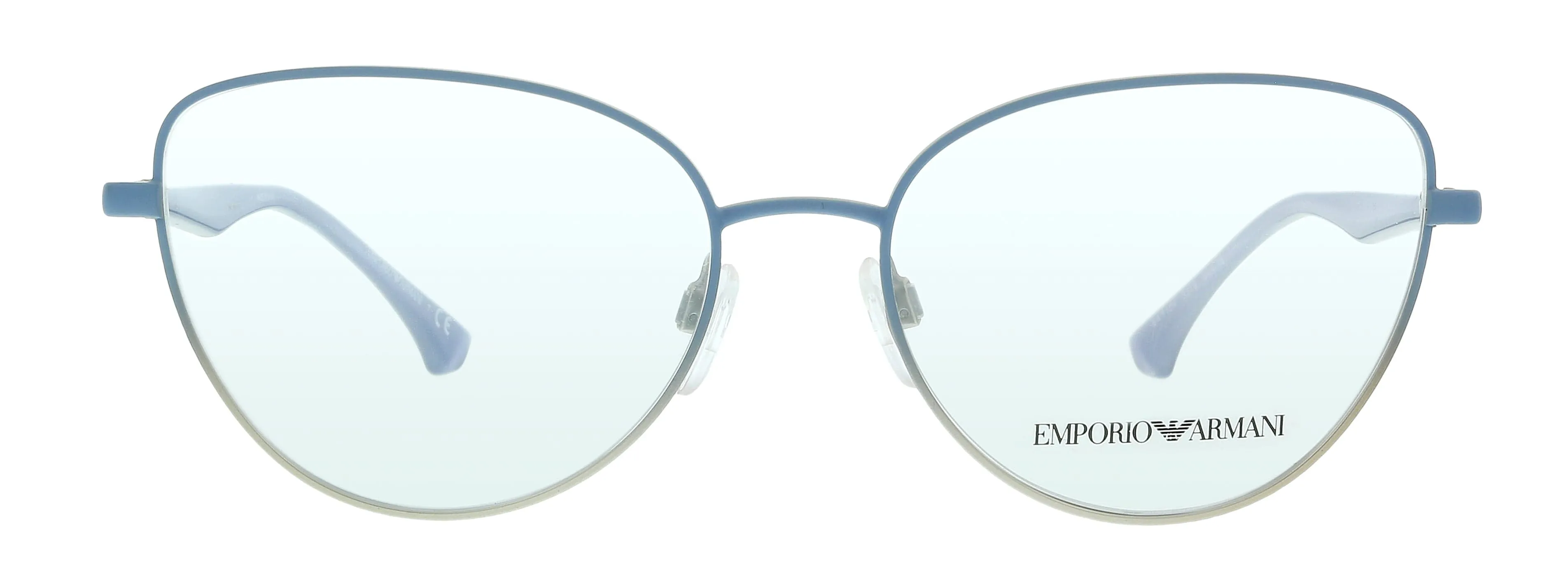 Emporio Armani 0EA1104 3319 Matte Light Blue & Silver Butterfly Eyeglasses
