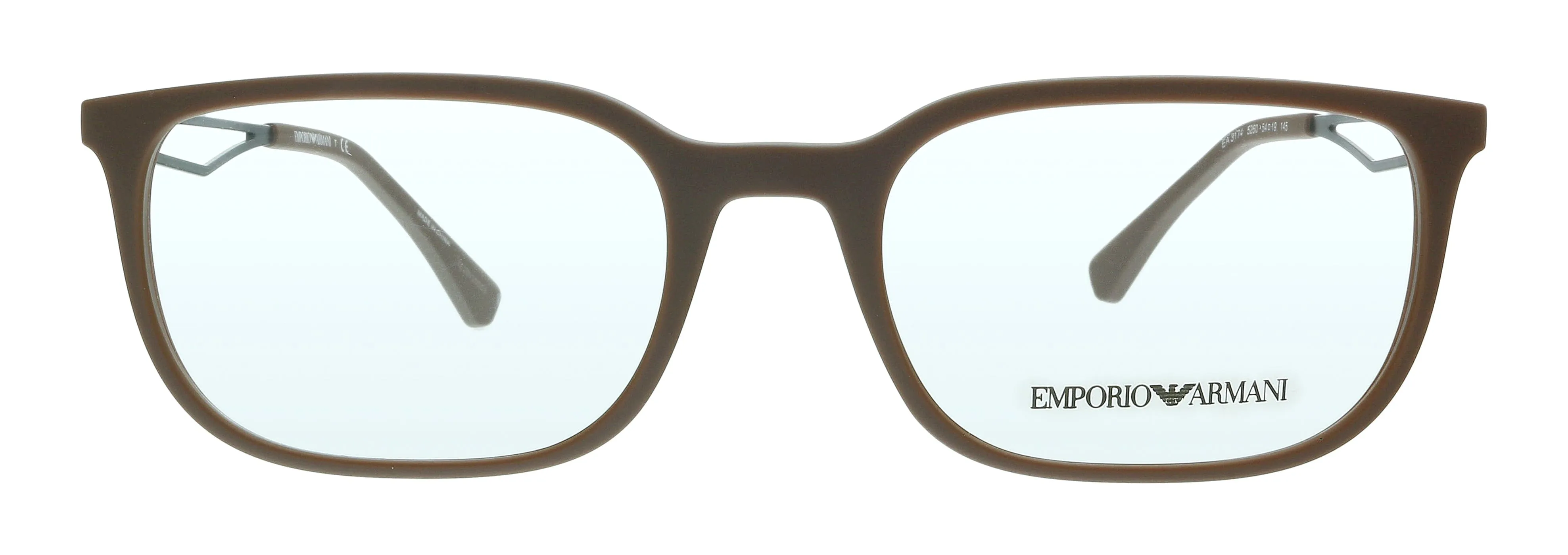 Emporio Armani 0EA3174 5260 Matte Brown Pillow Eyeglasses