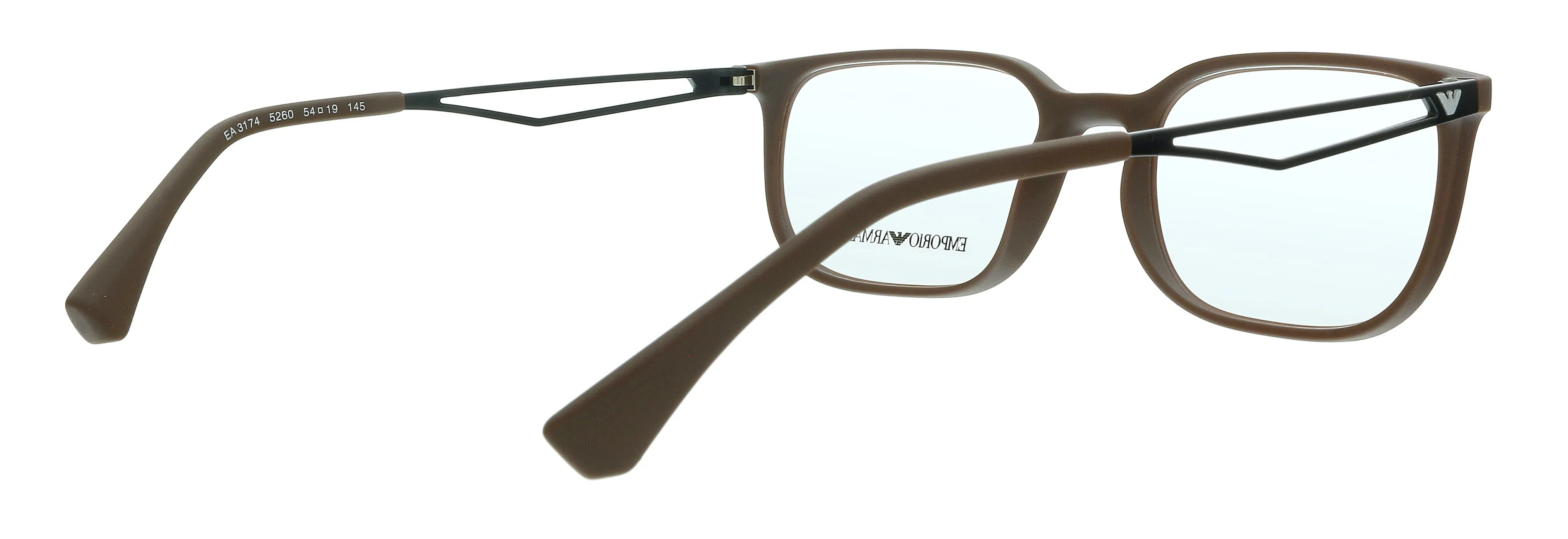 Emporio Armani 0EA3174 5260 Matte Brown Pillow Eyeglasses