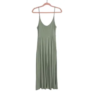 Final Touch Sage Wide Leg Jumpsuit- Size S