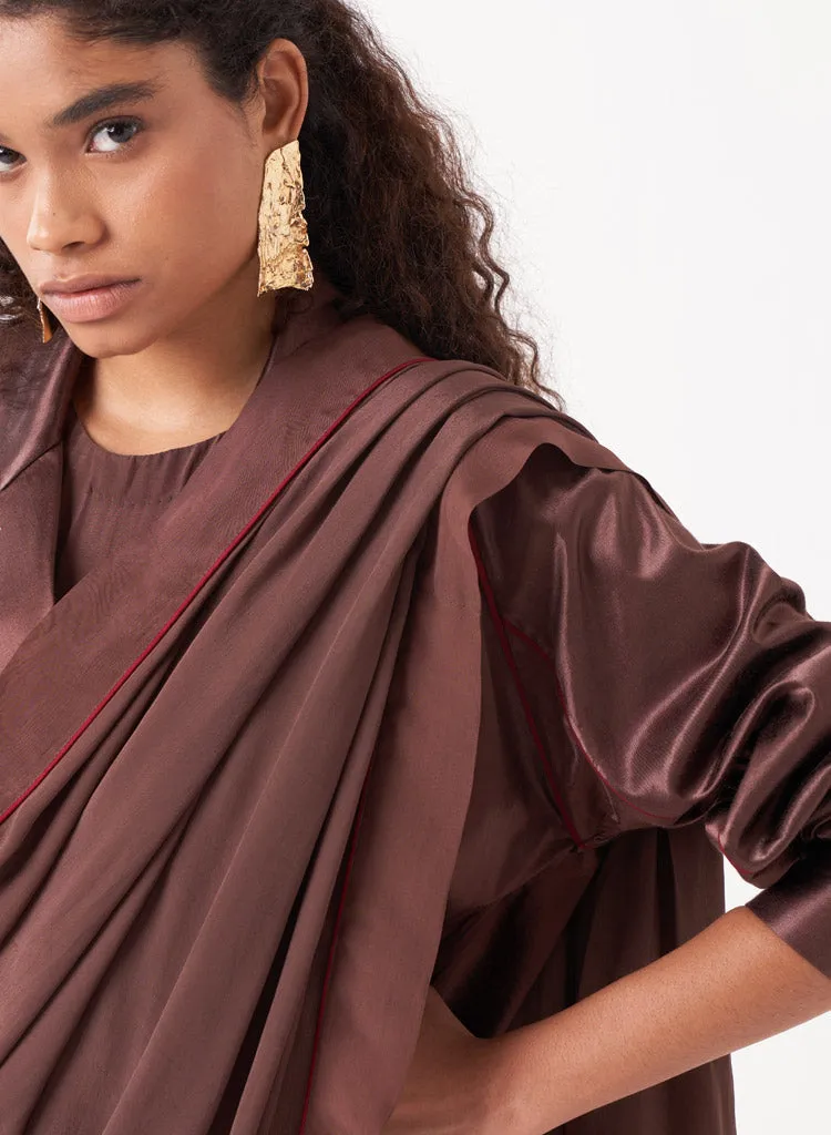 Fringe Saree Set