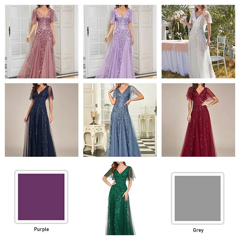 Funki Buys | Dresses | Women's Long Sequin Lace Formal Dress