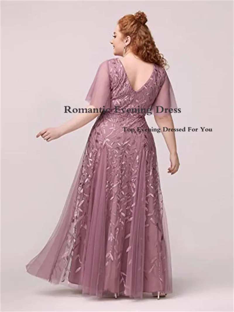 Funki Buys | Dresses | Women's Long Sequin Lace Formal Dress