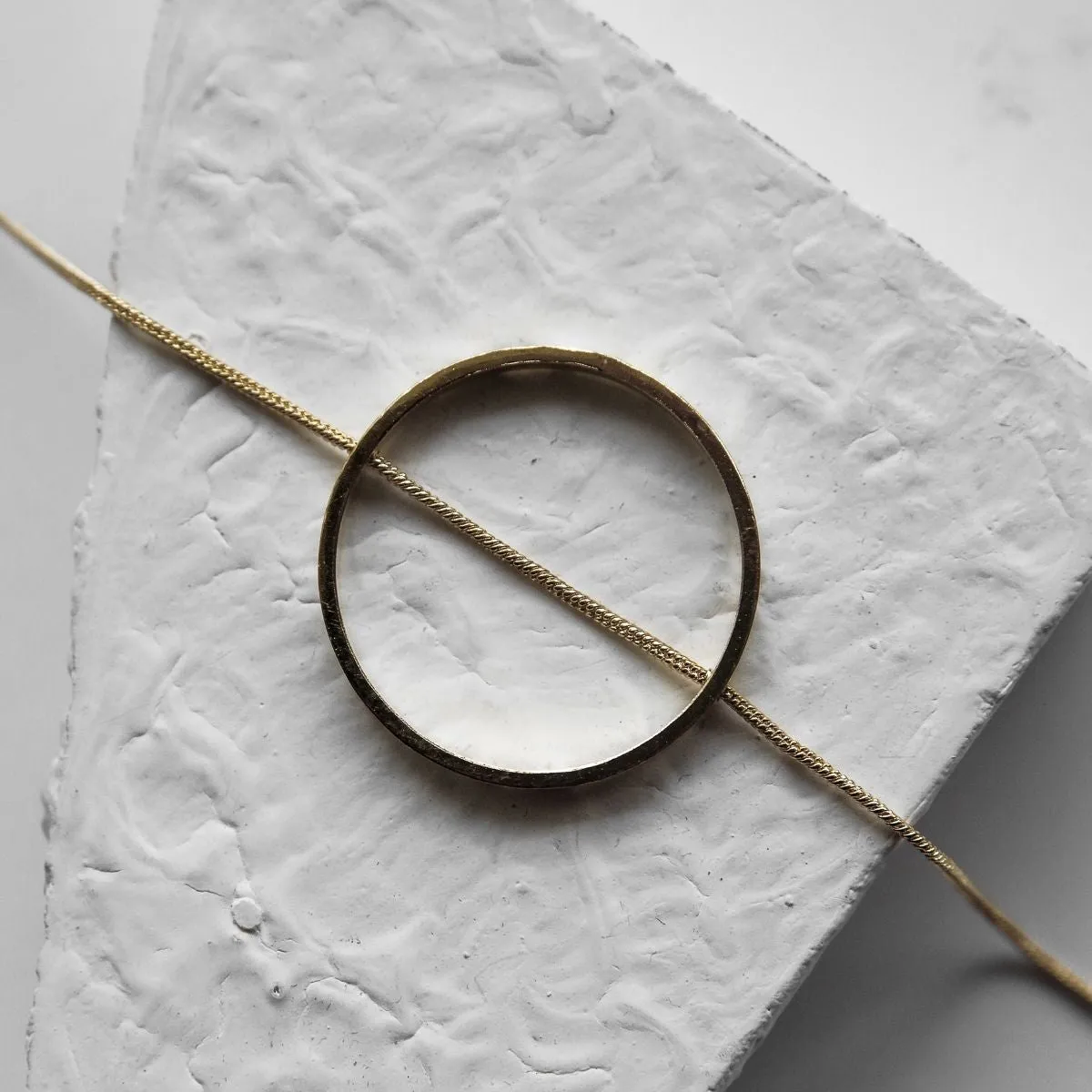 Gold Finished Brass Necklace For Women | Sleek Design | Hand Crafted