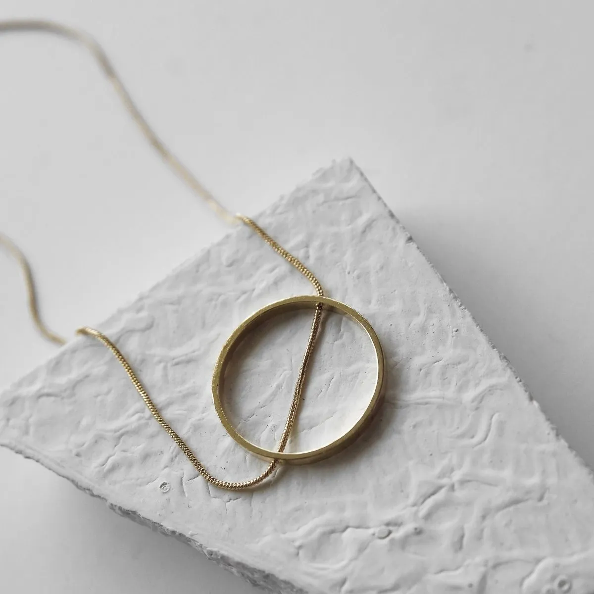 Gold Finished Brass Necklace For Women | Sleek Design | Hand Crafted