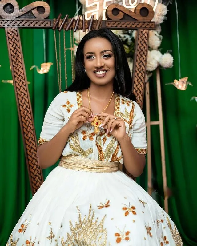 Gorgeous Habesha Dress for Events Elegant Ethiopian Traditional Dress