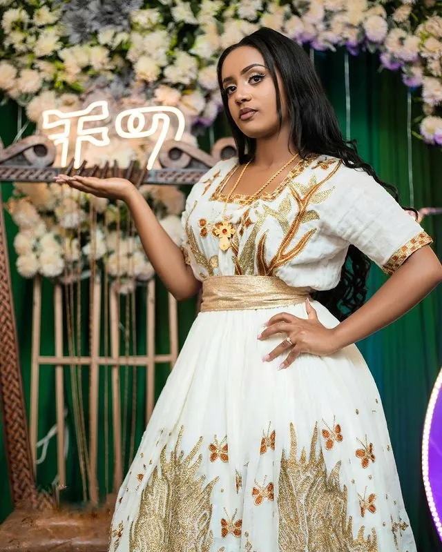 Gorgeous Habesha Dress for Events Elegant Ethiopian Traditional Dress