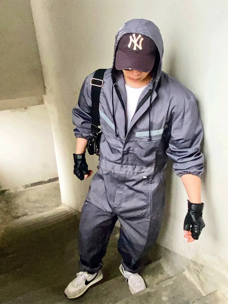 High-Visibility Safety Jumpsuit