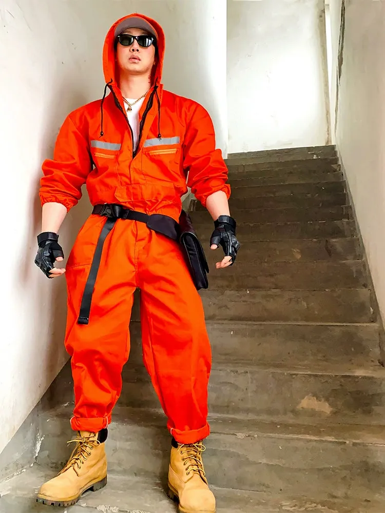 High-Visibility Safety Jumpsuit