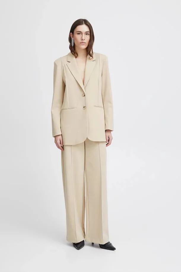 ICHI - IHKATE SUS OVERSIZE BLAZER - 20118123