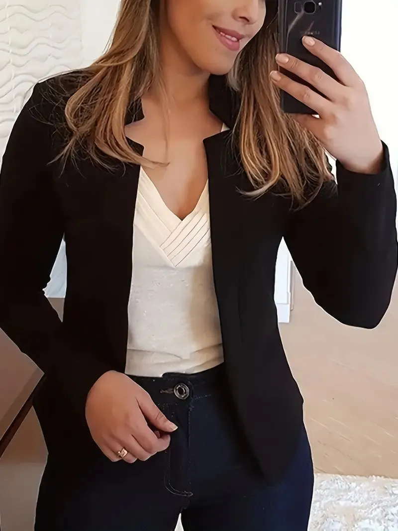 Jannie - Stijlvolle lange blazer voor het voorjaar