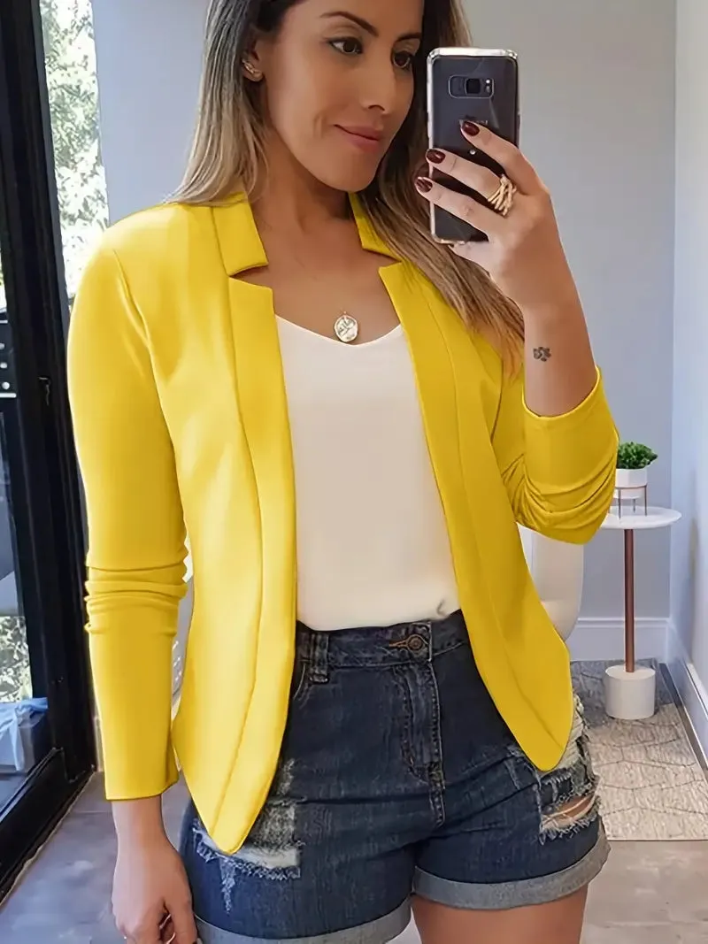 Jannie - Stijlvolle lange blazer voor het voorjaar