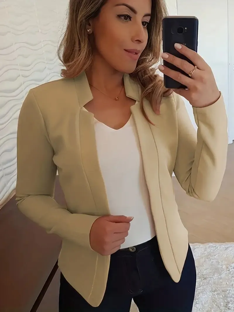 Jannie - Stijlvolle lange blazer voor het voorjaar