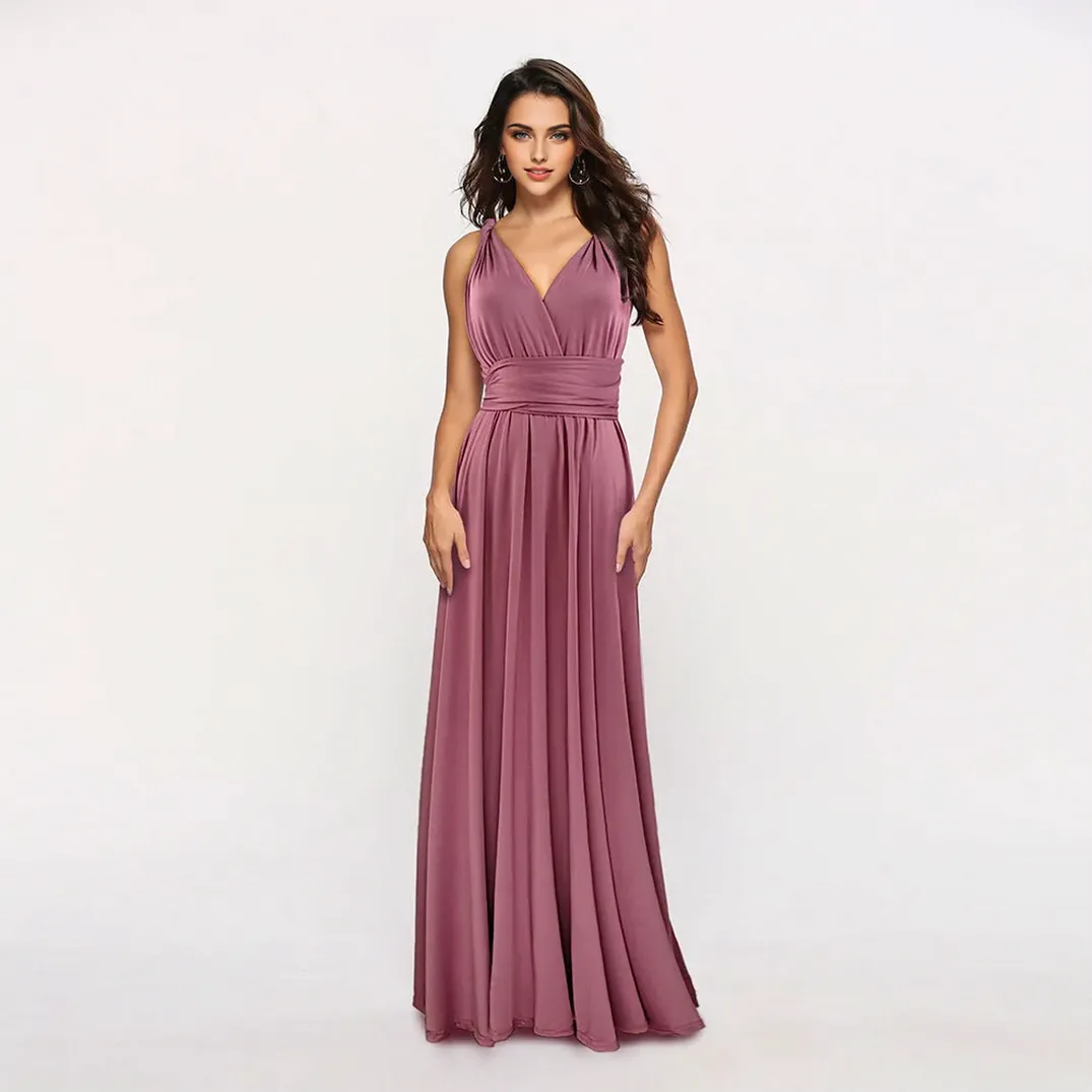 JuliaFashion - 2024 Women Maxi Club Dress Bandage Long Party Multiway Swing Dress