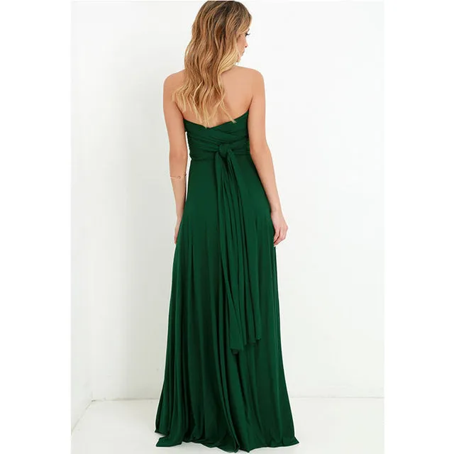 JuliaFashion - 2024 Women Maxi Club Dress Bandage Long Party Multiway Swing Dress