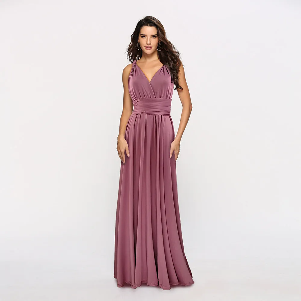 JuliaFashion - 2024 Women Maxi Club Dress Bandage Long Party Multiway Swing Dress