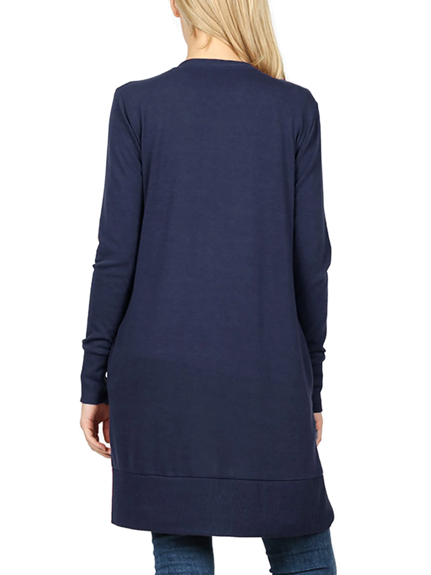 KOGMO Women's Long Knit Cardigan Sweater with Snap Buttons