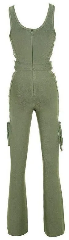 Lace-up Jumpsuit