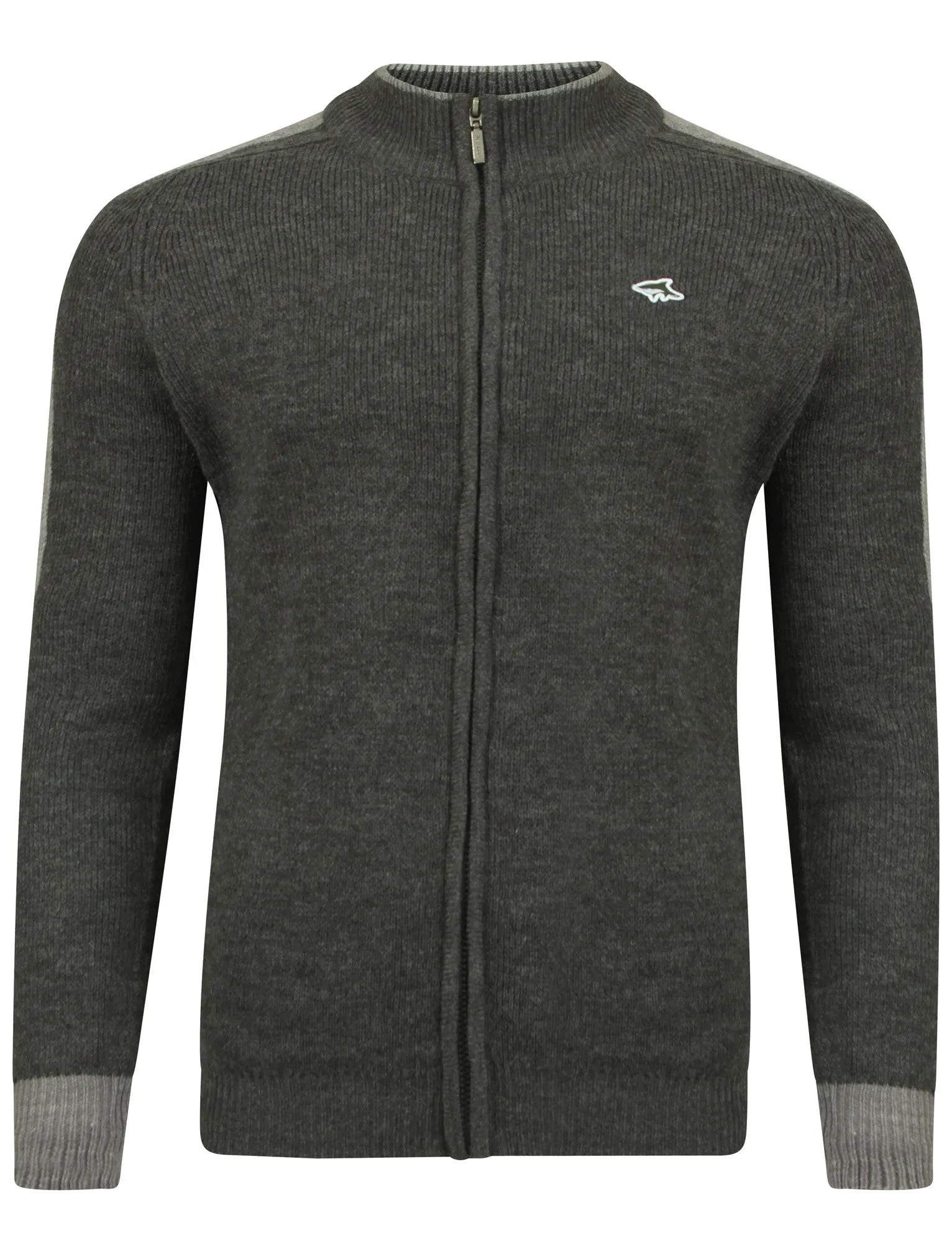 Le Shark Pantani charcoal zip up cardigan