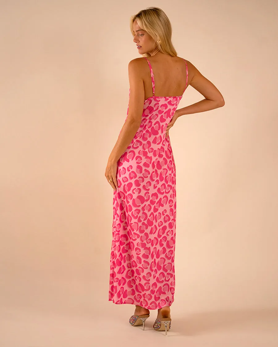 Lennon Zipslip™️ Dress Pink Shaded Leopard