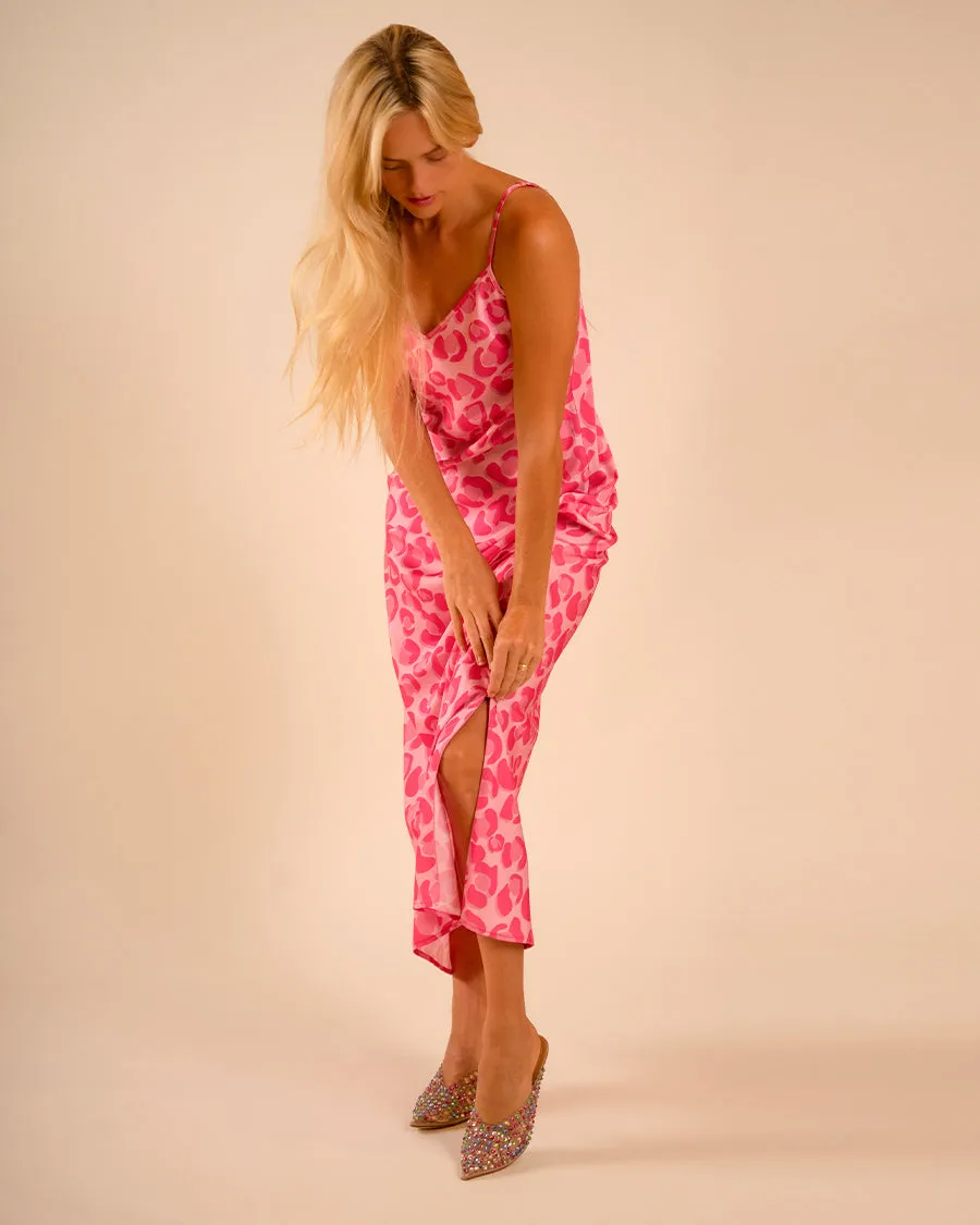 Lennon Zipslip™️ Dress Pink Shaded Leopard