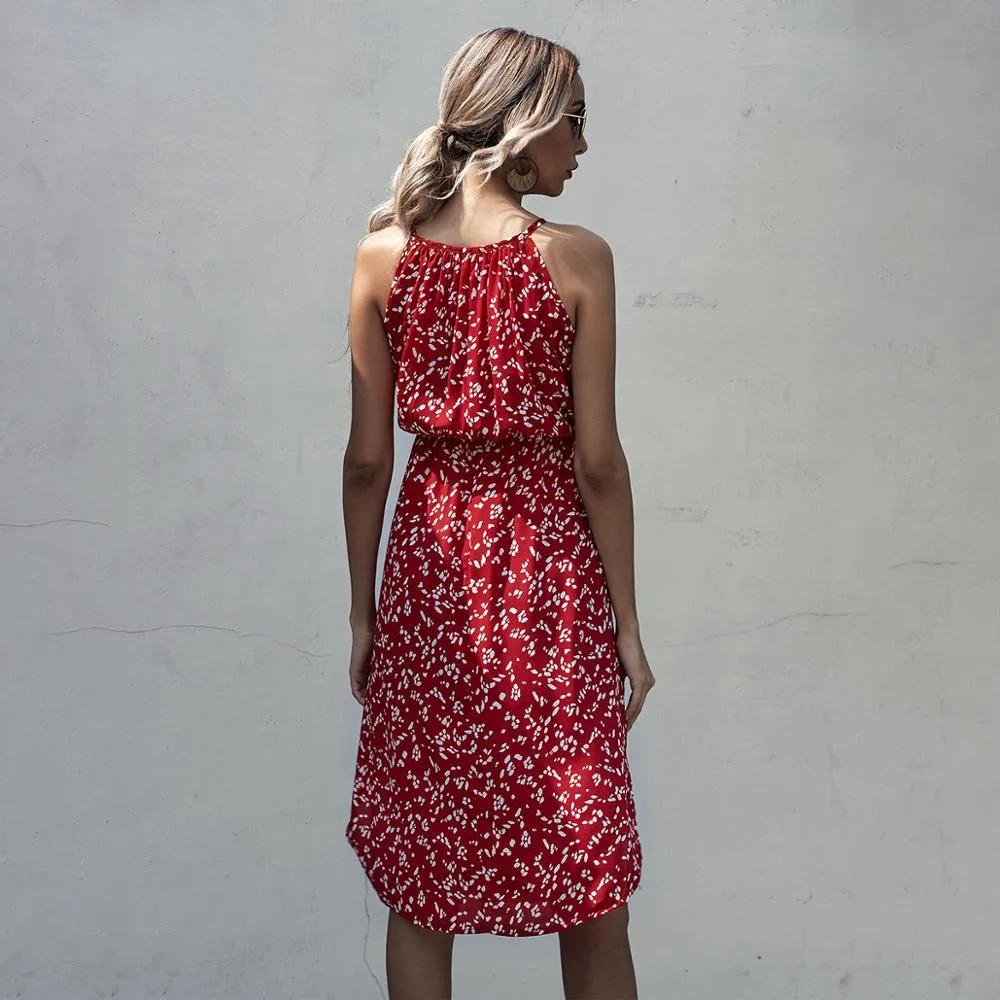 Leopard Floral Slip Sundress