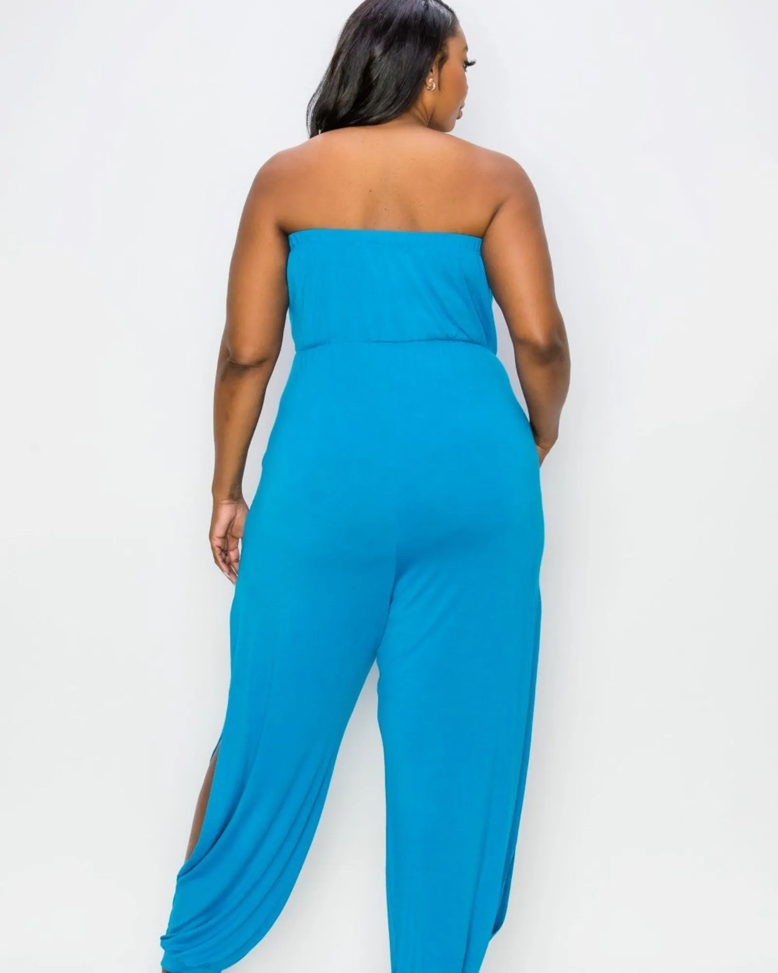 Lillian Sleeveless Jumpsuit | Turquoise